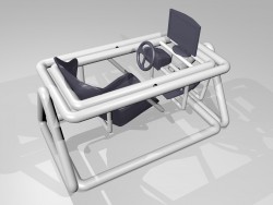 Suporte Y sustenta o cockpit; banco, volante, pedaleira e monitor. / 02.jpg 02.jpg